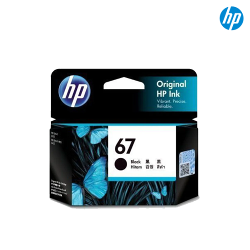 ตลับหมึกอิงค์เจ็ท HP Original Ink Cartridge HP67 Black, 67Ink